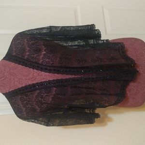NWT black lace Jacket/Wrap